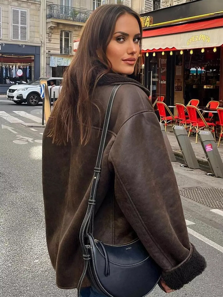 Chic Double-Breasted Jacket for Women