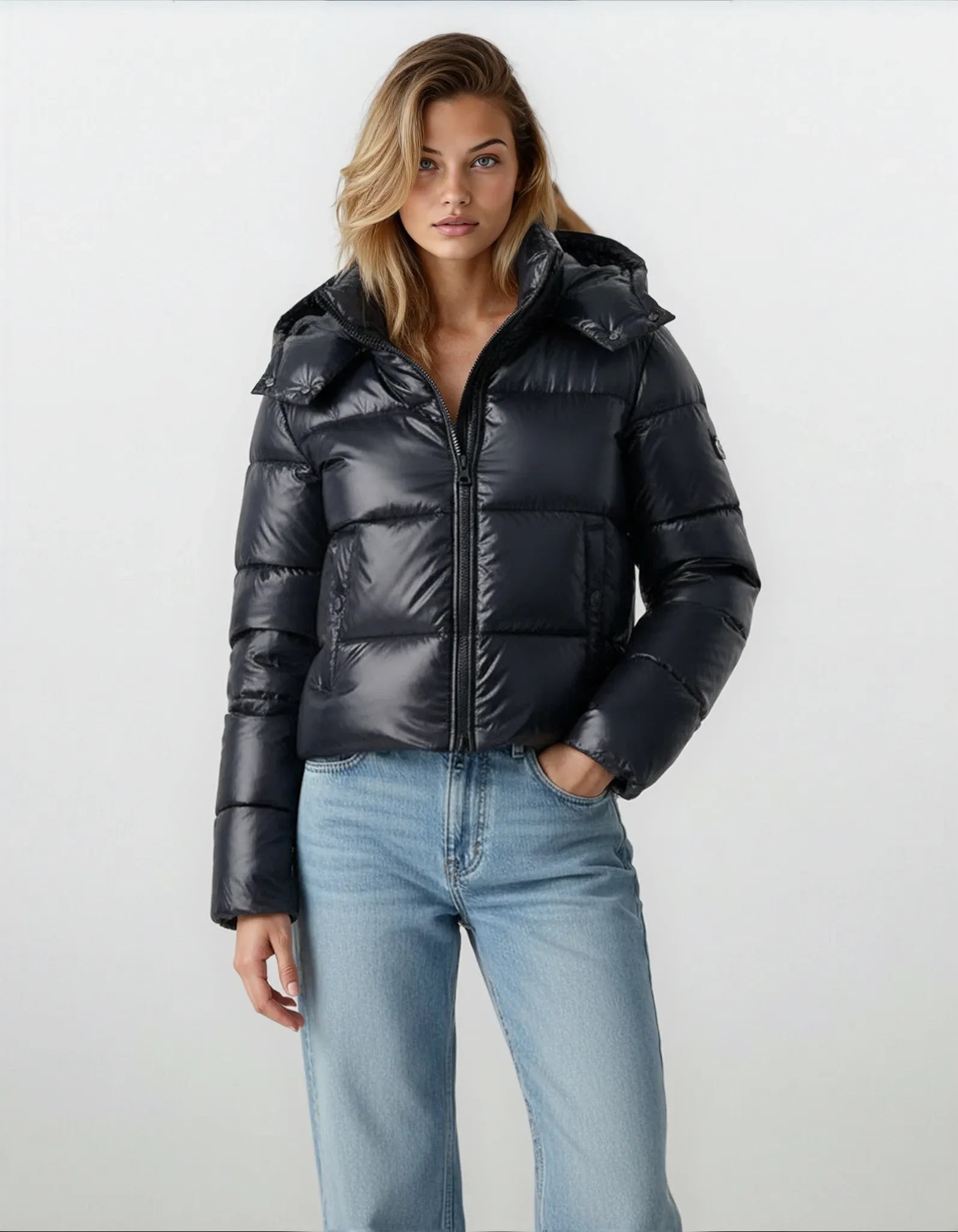 Winter Hooded Down Jacket for Women