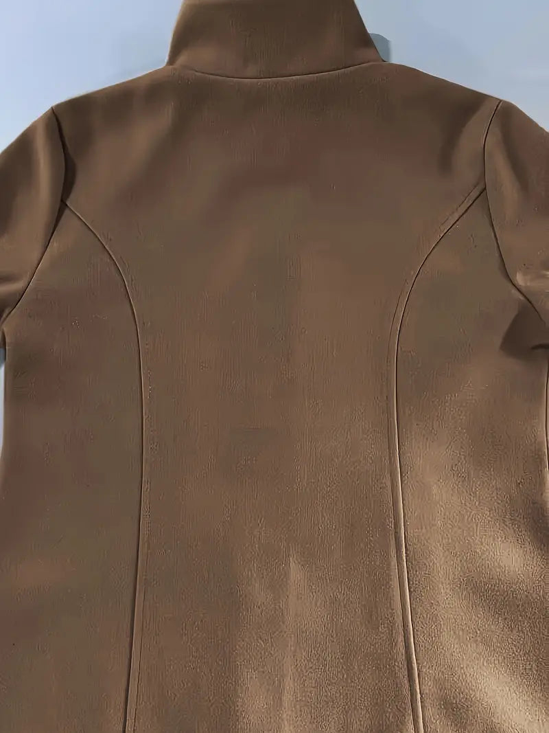 Manteau Élégant à Un Bouton pour Femmes