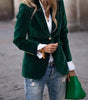 Blazer Féminin Élégant Boutons Dorés pour Femmes