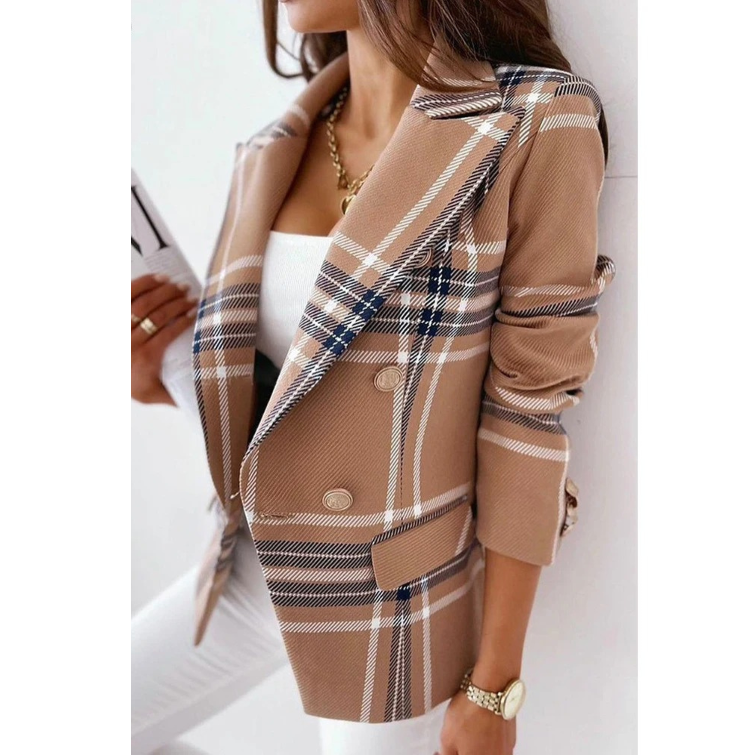 Blazer Revers Transformable pour Femmes
