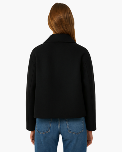 Veste Courte Chic à Double Boutonnage pour Femmes