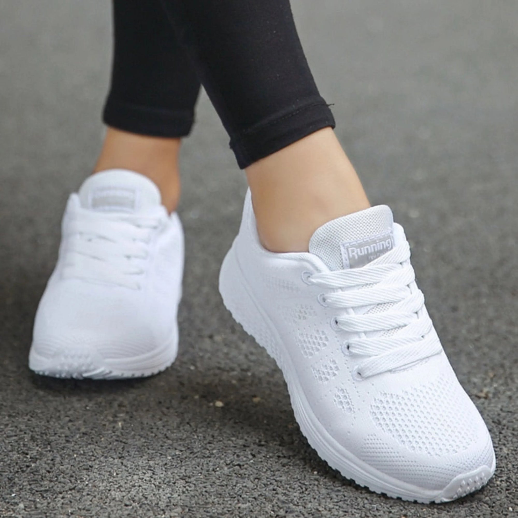Basket Running Sport en Maille pour Femme