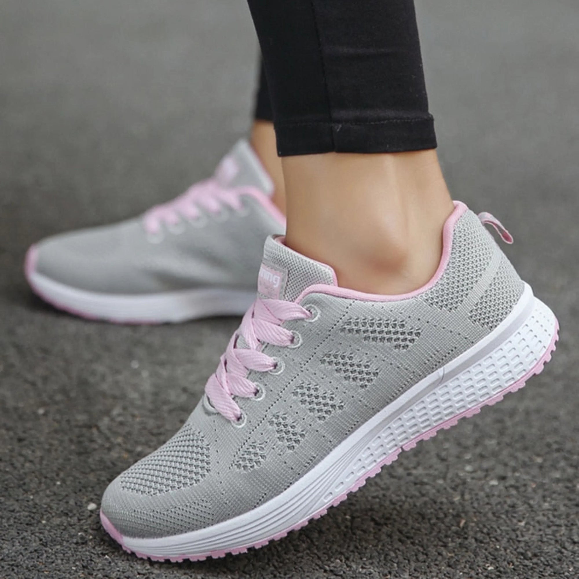 Basket Running Sport en Maille pour Femme