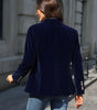 Blazer Féminin Élégant Boutons Dorés pour Femmes
