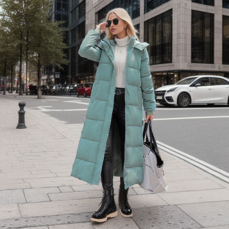 Manteau Long d'Hiver Élégant pour Femmes