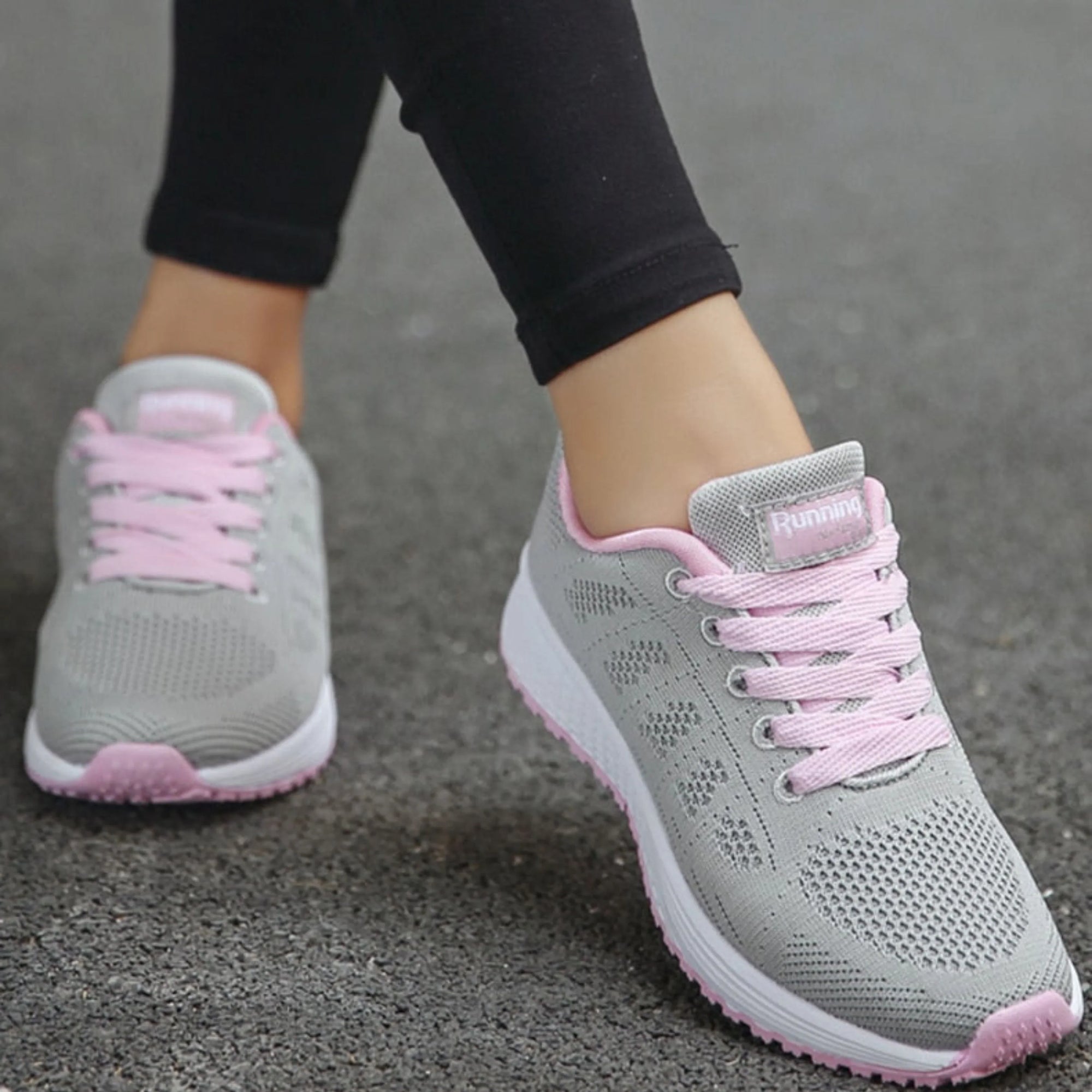 Basket Running Sport en Maille pour Femme