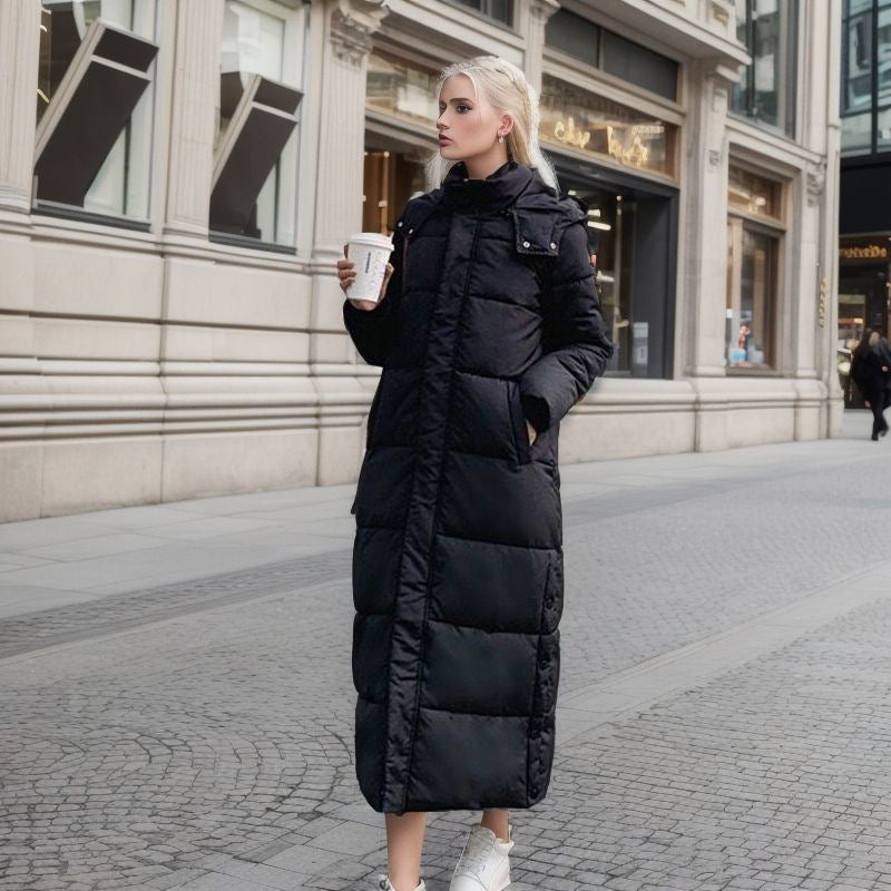 Manteau Long d'Hiver Élégant pour Femmes