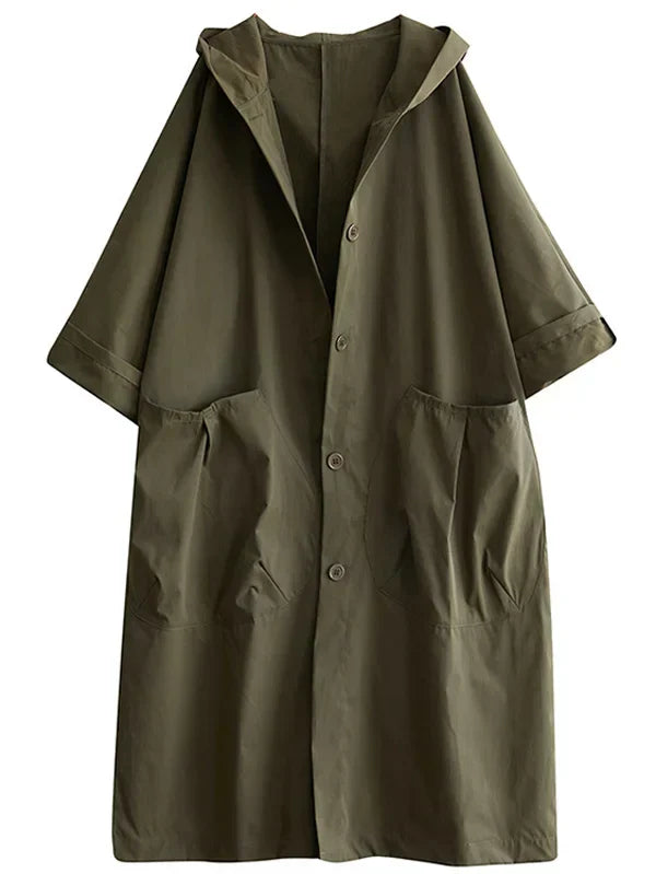 Trenchcoat Long Imperméable pour Femmes