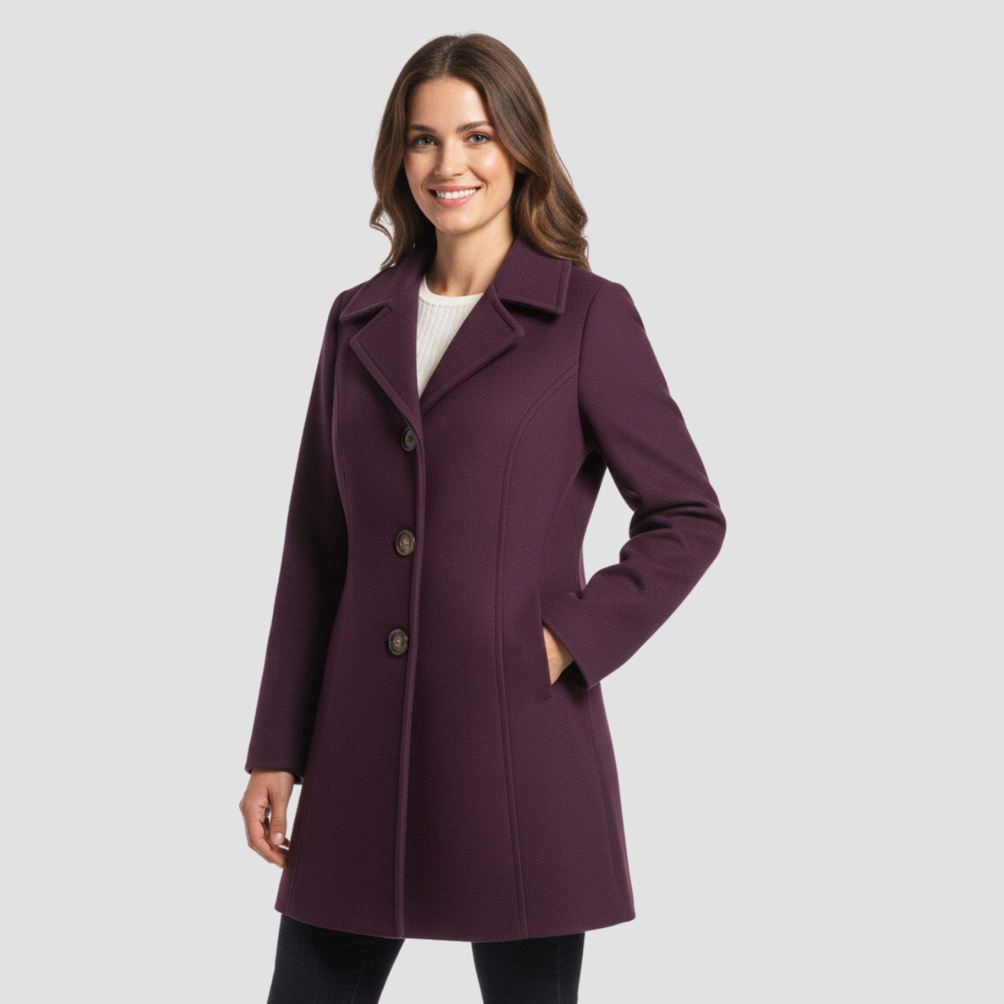 Manteau Élégant Structuré pour Femmes