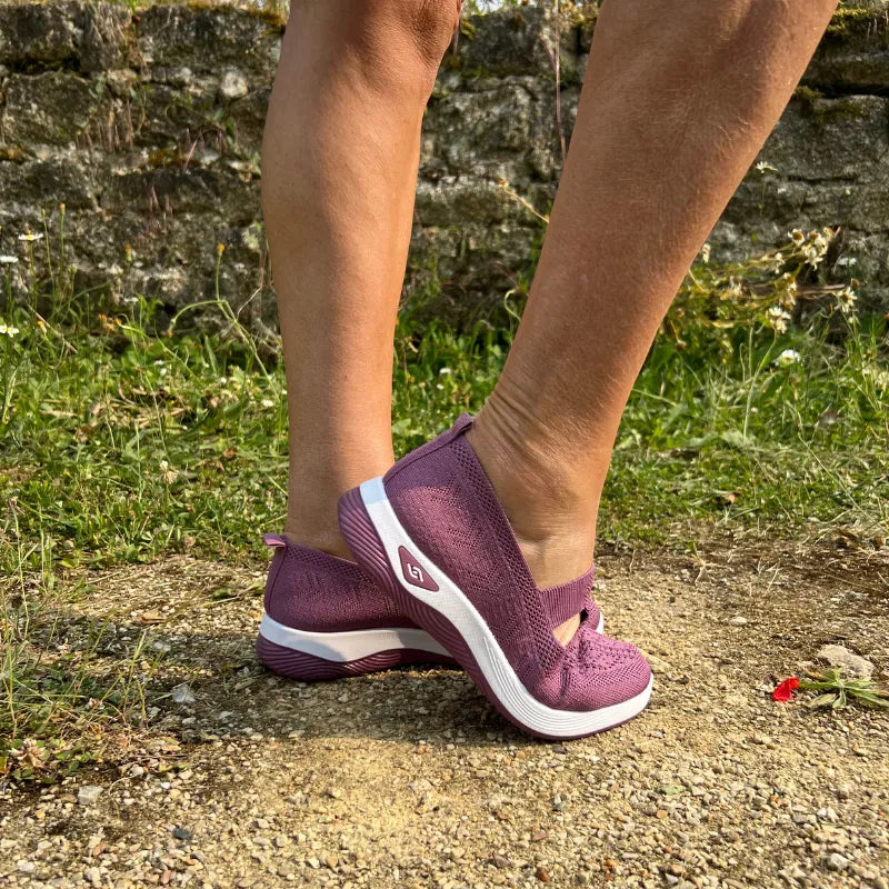 Basket Confortable et Légère Sans Lacets en Maille pour Femme