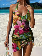Tankini Graphique Imprimé et Short pour Femme