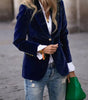 Blazer Féminin Élégant Boutons Dorés pour Femmes