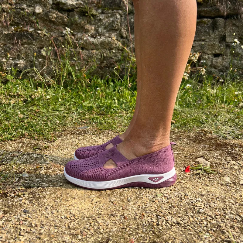 Basket Confortable et Légère Sans Lacets en Maille pour Femme