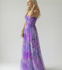 Robe Maxi Sans Manches à Imprimé pour Femme