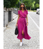Robe Longue à Imprimé Floral Coupe Évasée pour Femme | Idéale pour l'Été