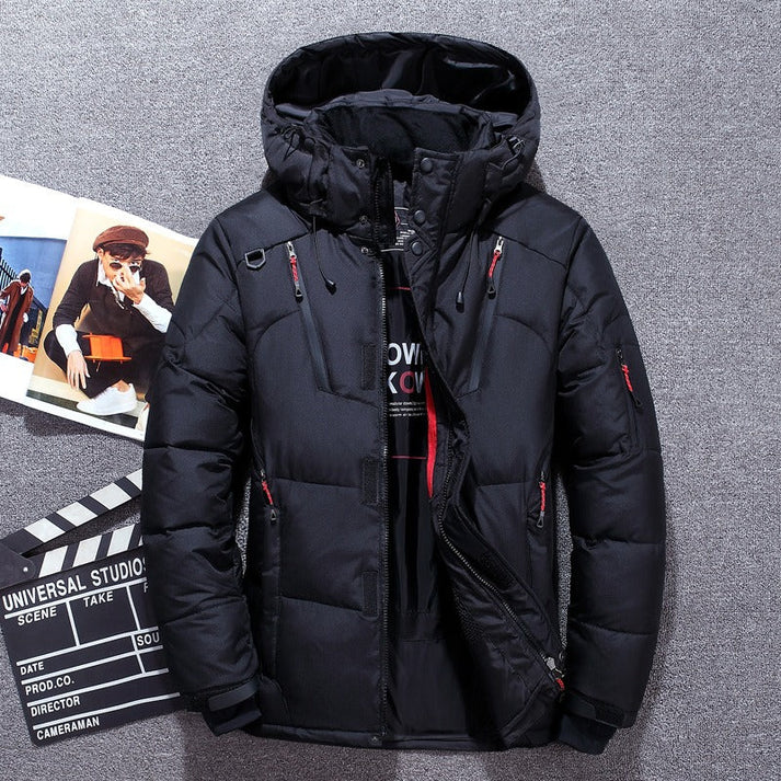 Veste d'Hiver pour Homme - Manteau Chaud, Imperméable et à Capuche