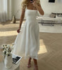 Robe Midi pour Femmes à Encolure Carrée