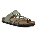 Sandales Plates Tressées à Boucle Ajustable pour Femme