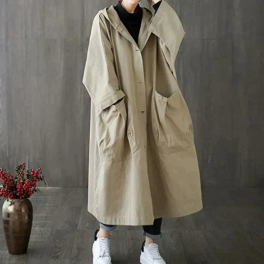 Trench Coat Oversize Élégant pour Femmes