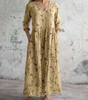 Robe Longue à Motif Floral pour Femmes