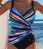 Maillot de Bain Imprimé Décolleté Croisé pour Femme
