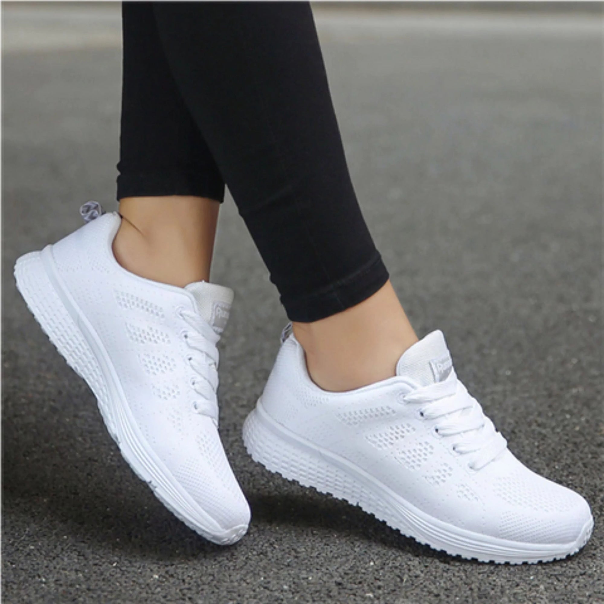 Basket Running Sport en Maille pour Femme