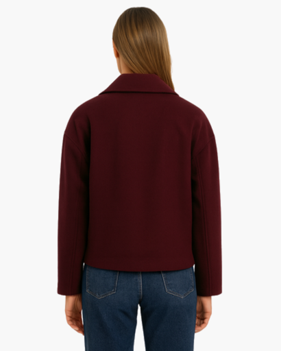 Veste Courte Chic à Double Boutonnage pour Femmes