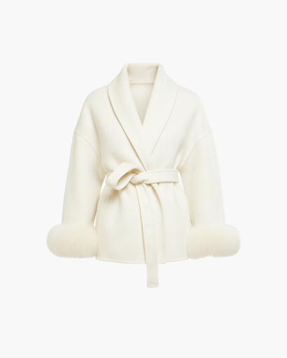 Manteau Féminin Chic avec Ceinture pour Femmes