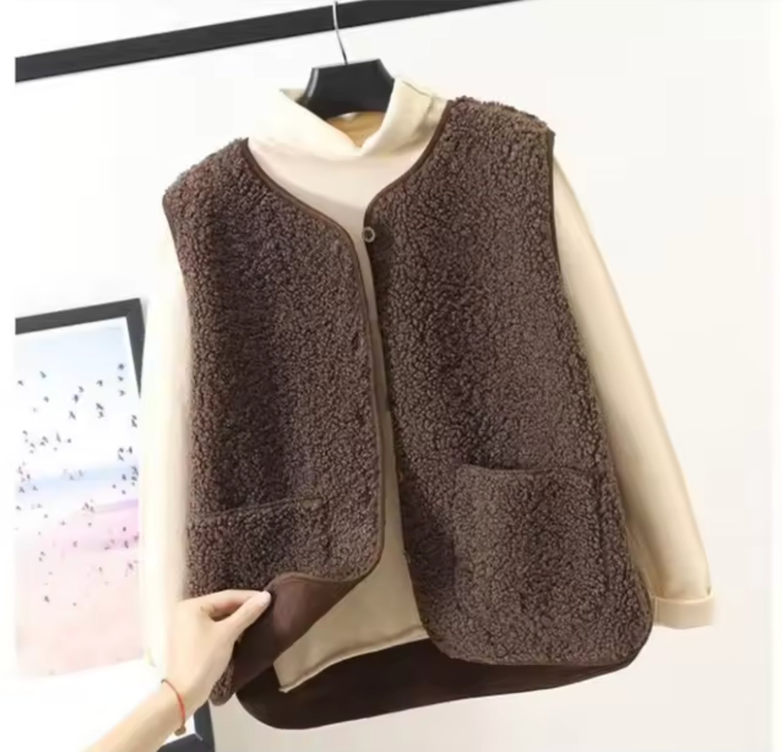 Gilet Fausse Fourrure Douillet pour Femmes