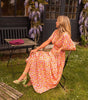 Robe Longue à Imprimé Fleuri et Taille Marquée pour Femme | Idéale pour l'Été