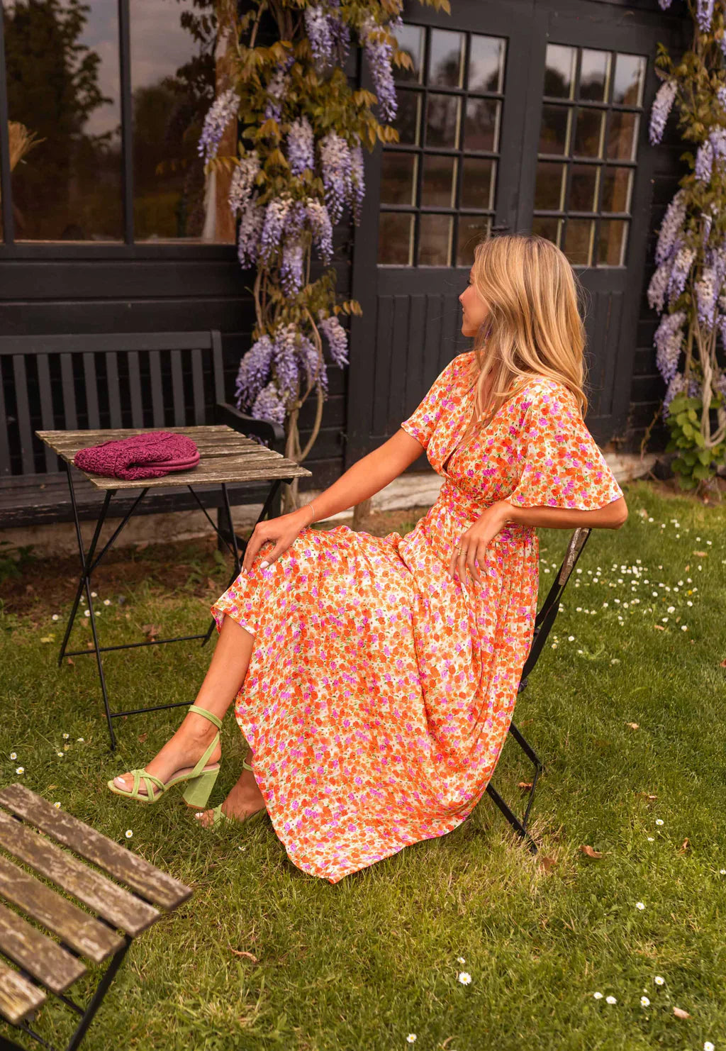 Robe Longue à Imprimé Fleuri et Taille Marquée pour Femme | Idéale pour l'Été