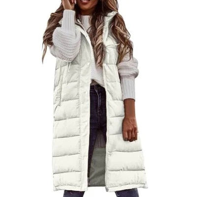 Veste à Capuche Longue Casual pour Femmes