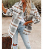 Veste d'Hiver Oversize Carreaux pour Femmes