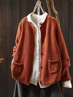 Pull à col rond et manches longues pour Femme