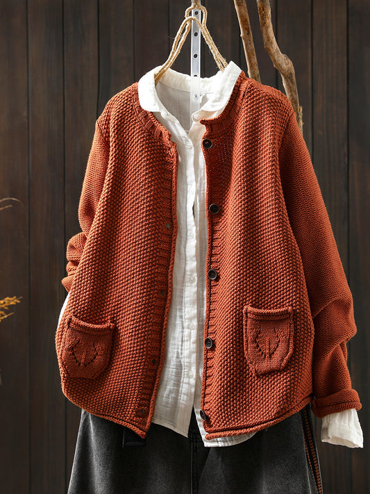 Pull à col rond et manches longues pour Femme