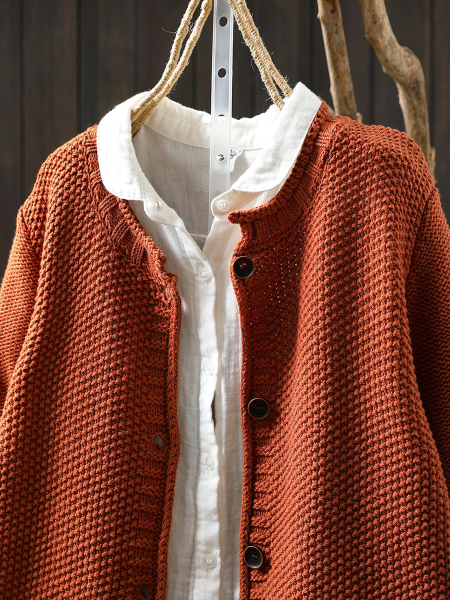 Pull à col rond et manches longues pour Femme