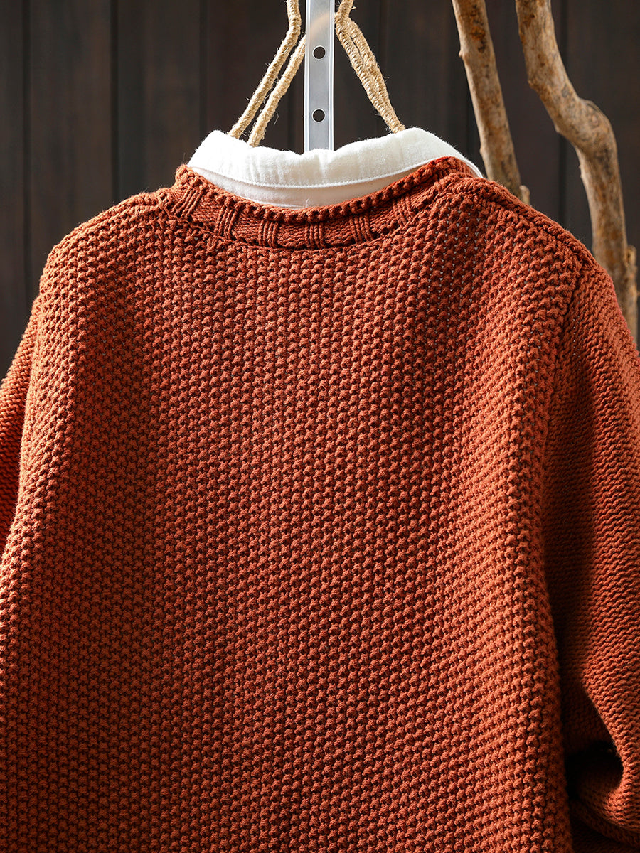 Pull à col rond et manches longues pour Femme