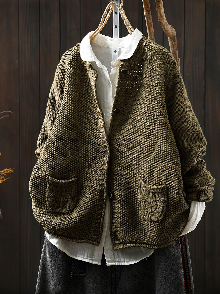 Pull à col rond et manches longues pour Femme