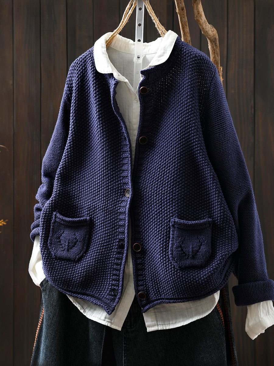 Pull à col rond et manches longues pour Femme