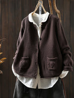 Pull à col rond et manches longues pour Femme