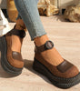 Chaussures Vintage à Bout Rond pour Femmes