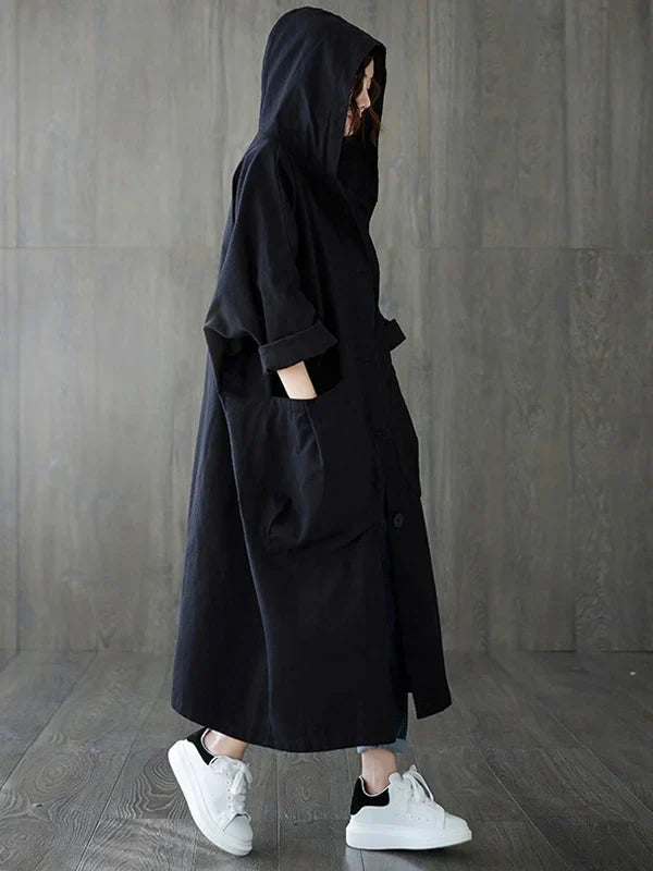 Trenchcoat Long Imperméable pour Femmes