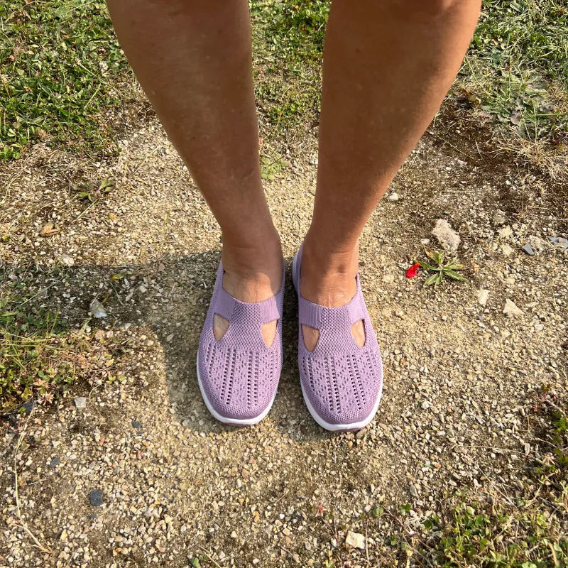 Basket Confortable et Légère Sans Lacets en Maille pour Femme