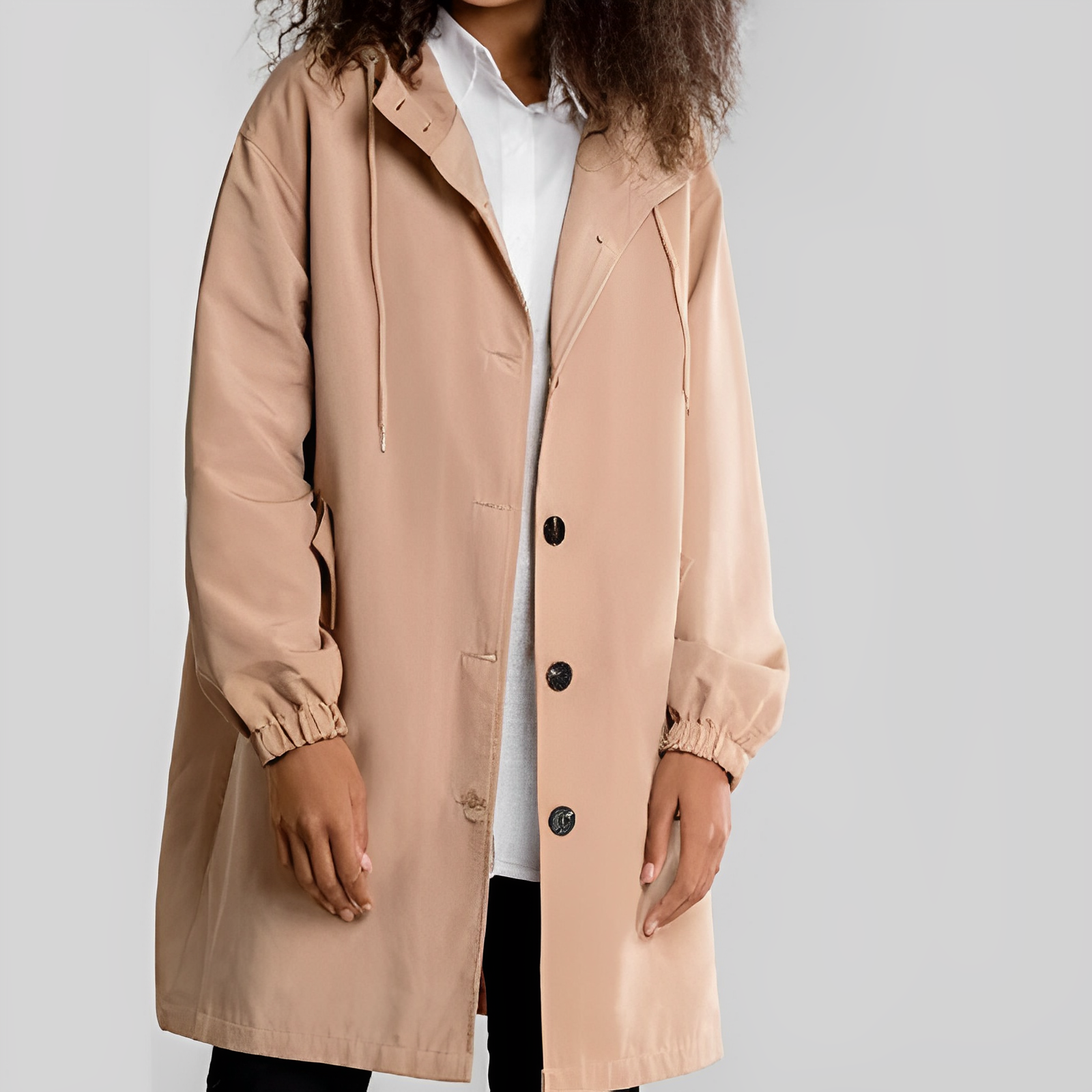 Veste Imperméable avec Capuche pour Femmes