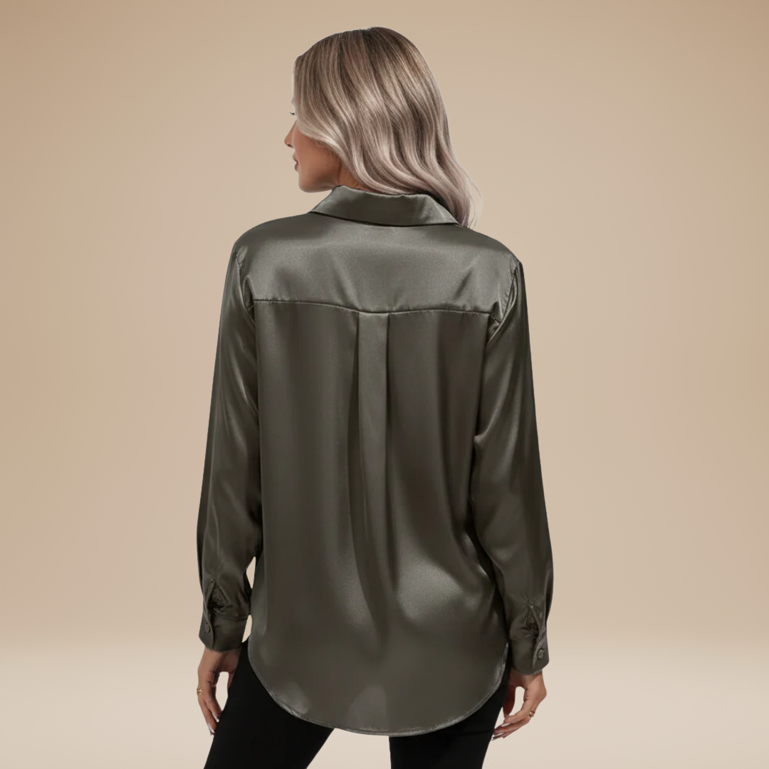 Chemisier élégant pour Femme en tissu satiné