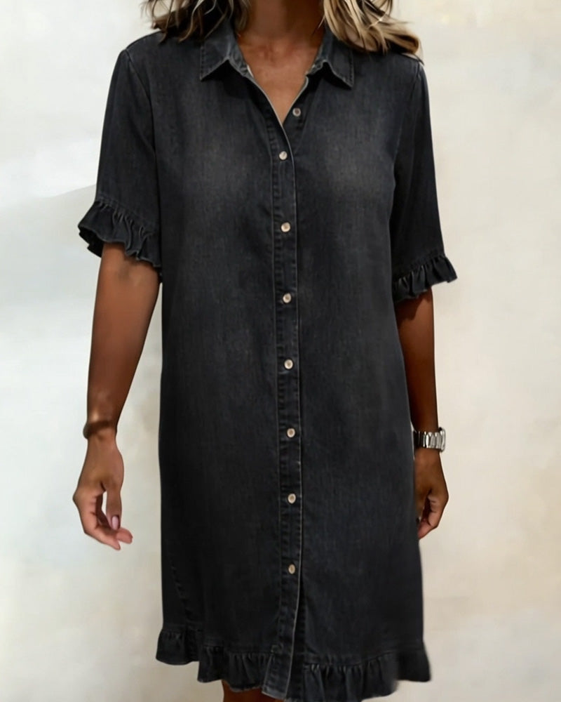 Robe en Denim avec Boutons pour Femme | Idéale pour le Quotidien