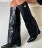 Elegant High Boots with Block Heel for Women