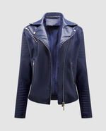 Veste Motard Perfecto Asymétrique en Simili Cuir pour Femme