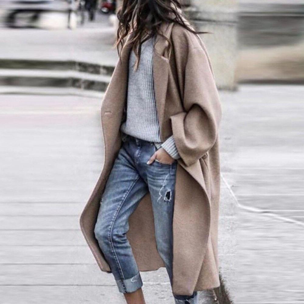 Manteau Oversized en Laine pour Femmes